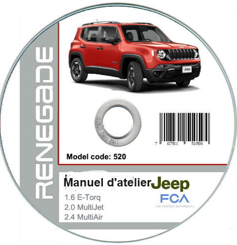 Manuel d'atelier Jeep Renegade 2015 français { {{ Docautomoto }}