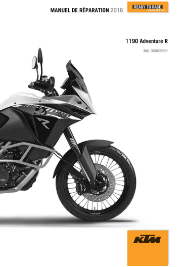 Manuel d'atelier KTM 1190 Adventure 2016 français { {{ Docautomoto }}