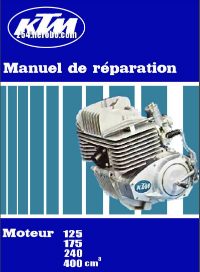 Manuel d'atelier KTM 125 250 400 1979 français { Docautomoto