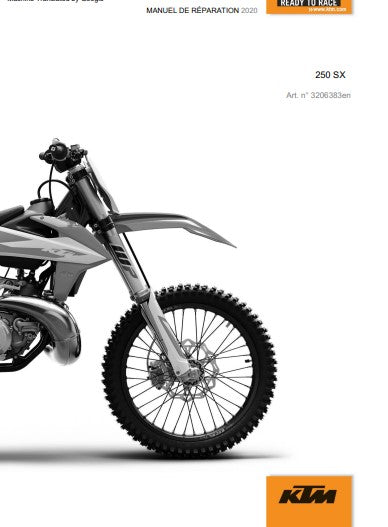 Manuel d'atelier KTM 250 SX 2020 français Docautomoto