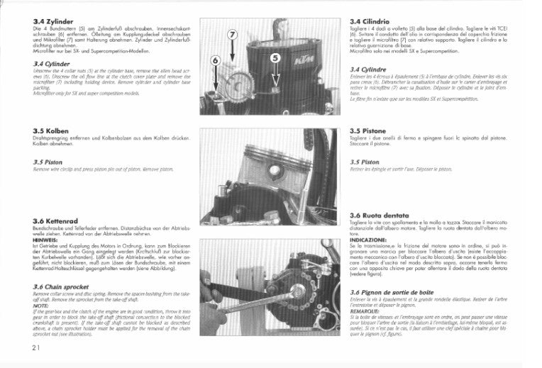 Manuel d'atelier KTM 400 620 LC4 1995 Docautomoto { {{ Docautomoto }}