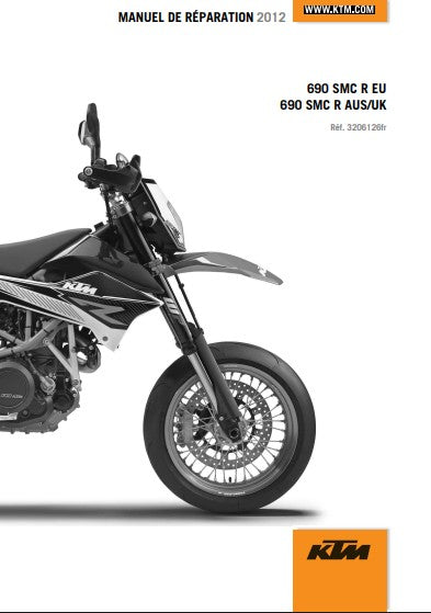 Manuel d'atelier KTM 690 SMCR 2012 français Docautomoto