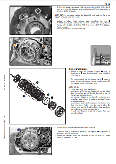 Manuel d'atelier KTM 950 990 tous modèles 2003 2013 français { Docautomoto