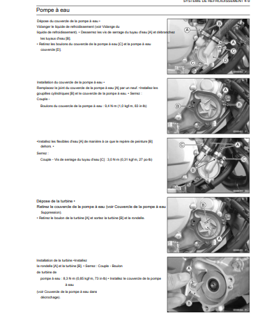 manuel d'atelier Kawasaki KX 85 KX100 2014 Français Docautomoto