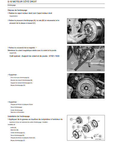 Manuel de réparation Kawasaki KX 65 2011 en français Docautomoto