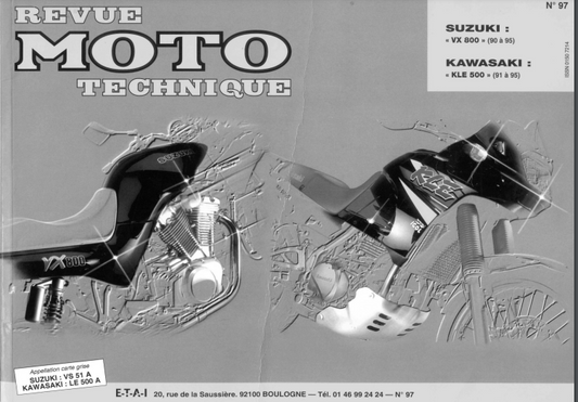manuel d'atelier Kawasaki 500 KLE 1991 Docautomoto