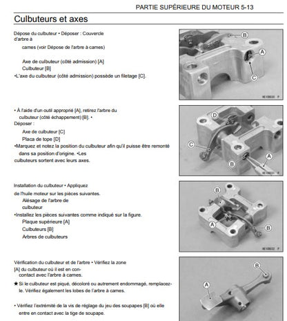 Manuel d'atelier Kawasaki 300 Bruteforce 2016 français Docautomoto