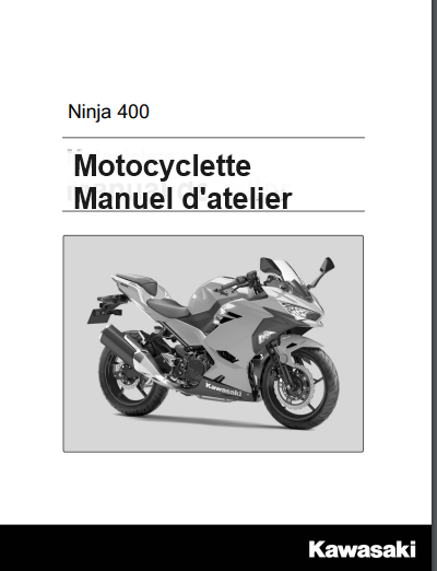 Manuel d'atelier Kawasaki 400 Ninja 2018 français { Docautomoto