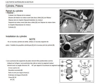 manuel d'atelier Kawasaki ER6 F Ninja 650 2006 français Docautomoto
