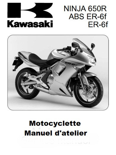 manuel d'atelier Kawasaki ER6 F Ninja 650 2006 français Docautomoto