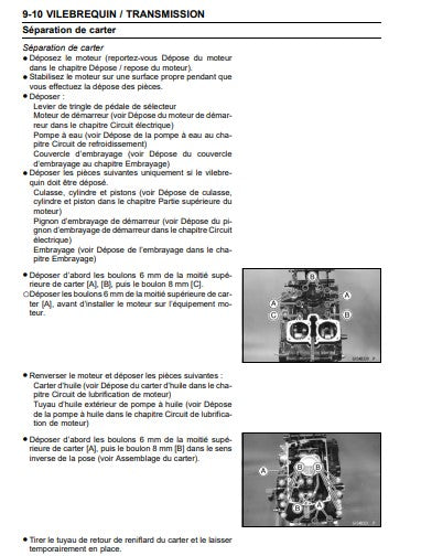 Manuel d'atelier Kawasaki 500 KLE 2006 en français Docautomoto