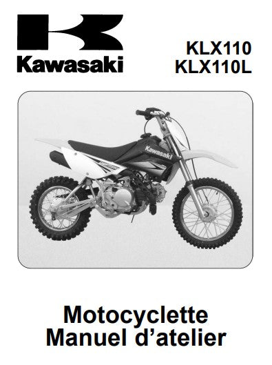 Manuel d'atelier Kawasaki KLX 110 2011 français Docautomoto