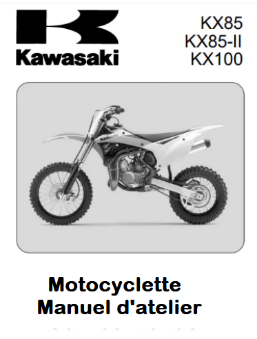 manuel d'atelier Kawasaki KX 85 KX100 2014 Français { Docautomoto