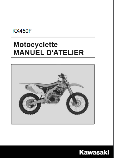 Manuel d'atelier Kawasaki 450 KXF 2012 français { {{ Docautomoto }}