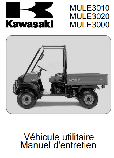 Manuel d'atelier Kawasaki Mule 2002 français Docautomoto