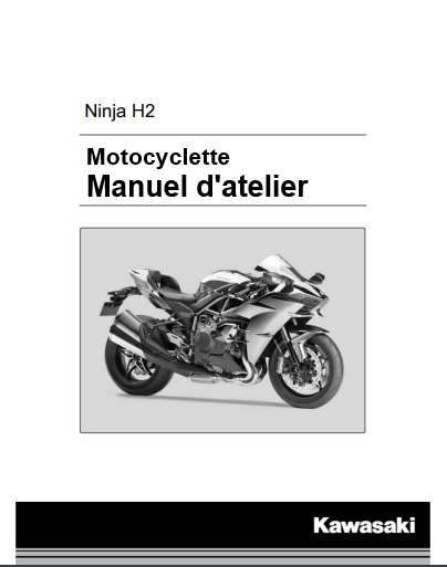 Manuel d'atelier Kawasaki 1000 Ninja H2 2015 français Docautomoto