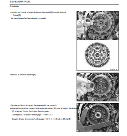 Manuel d'atelier Kawasaki 1000 Ninja H2 2015 français Docautomoto