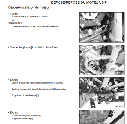 Manuel d'atelier Kawasaki Ninja H2 2018 Français Docautomoto