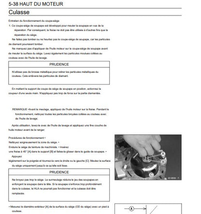 Manuel d'atelier Kawasaki VN 1600 2006 français Docautomoto