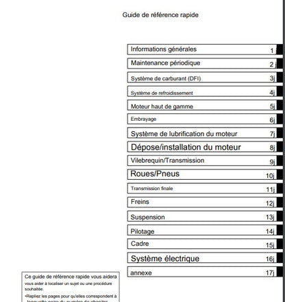 Manuel d'atelier Kawasaki VN 1600 2006 français Docautomoto