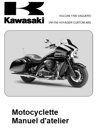 Manuel d'atelier Kawasaki VN1700 2012 français