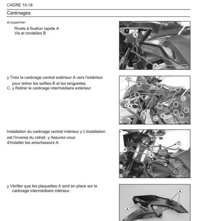 Manuel d'atelier kawasaki 1000 versys français Docautomoto