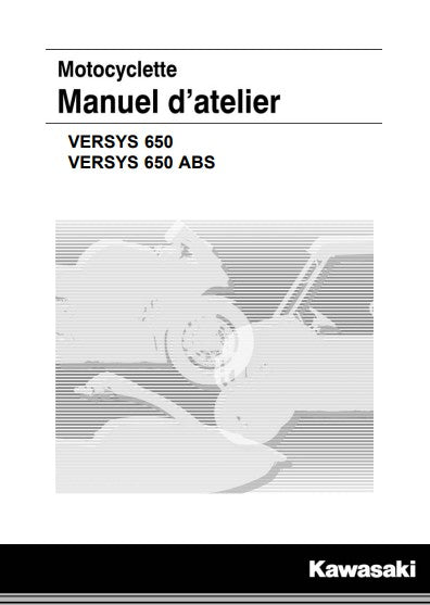 manuel d'atelier Kawasaki 650 Versys 2018 2019 Docautomoto