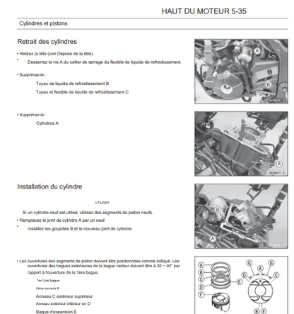 Manuel d'atelier Kawasaki Z300 2015 pdf français Docautomoto