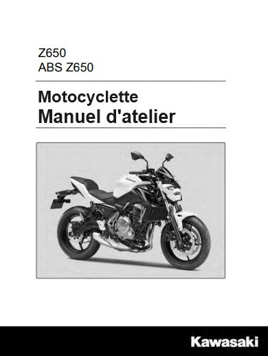 manuel d'atelier Kawasaki z 650 2017 français { Docautomoto