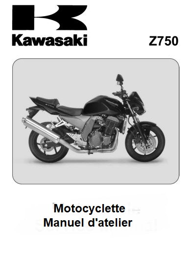 manuel d'atelier kawasaki Z750 2003 français Docautomoto