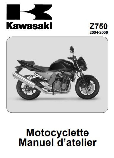 Manuel d'atelier Kawasaki Z750 2004 2006 français