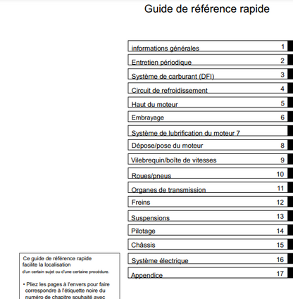 Manuel d'atelier Kawasaki Z750 2004 Docautomoto