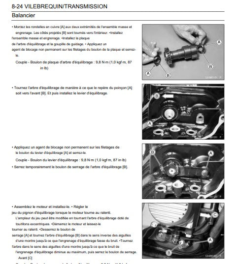 Manuel d'atelier Kawasaki ZRX 1200 2006 français Docautomoto