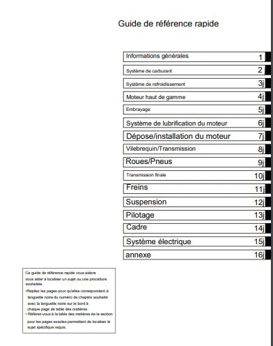 Manuel d'atelier Kawasaki ZRX 1200 2006 français Docautomoto