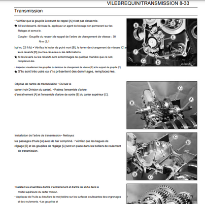 Manuel d'atelier Kawasaki ZRX 1200 2001 2006 français Docautomoto