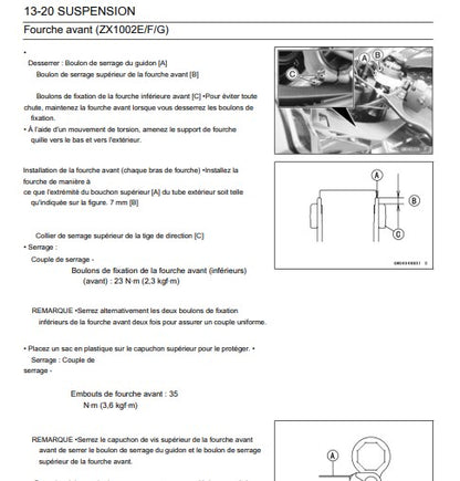 manuel d'atelier Kawasaki Ninja zx 10 RR 2019 français Docautomoto