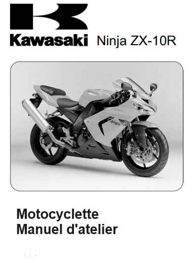 Manuel d'atelier Kawasaki ZX 10 R Ninja 2004 Docautomoto