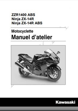 Manuel d'atelier Kawasaki Ninja zx14R 2015 Docautomoto