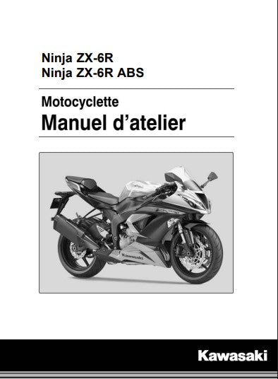 Manuel d'atelier Kawasaki ZX6R Ninja 2015 2016 français Docautomoto