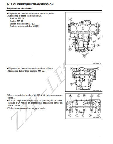 manuel d'atelier Kawasaki ZZR 1400 2014 Docautomoto