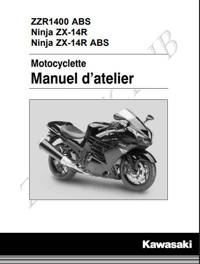 manuel d'atelier Kawasaki ZZR 1400 2014 Docautomoto