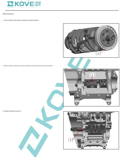 Manuel d'atelier Kove 800 2024 français Docautomoto