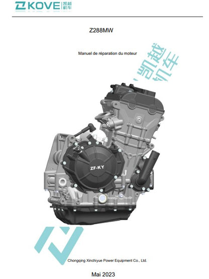 Manuel d'atelier Kove 800 2024 français Docautomoto