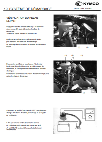 Manuel d'atelier Kymco Grand Dink 125 2017 français Docautomoto