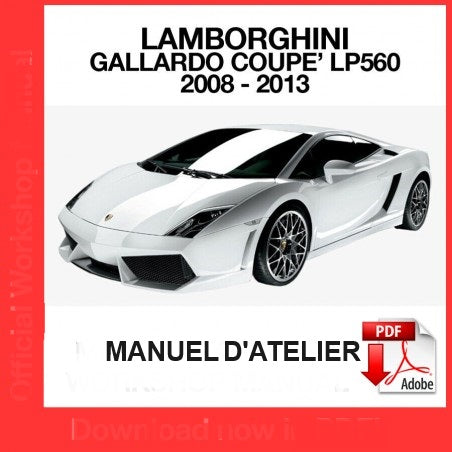Manuel d'atelier Lamborghini Gallardo LP560 2009 français { AUTHENTIQU'ERE
