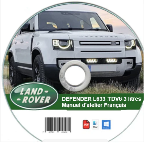 Manuel d'atelier Land Rover Defender 2020 diesel 3litres français Docautomoto