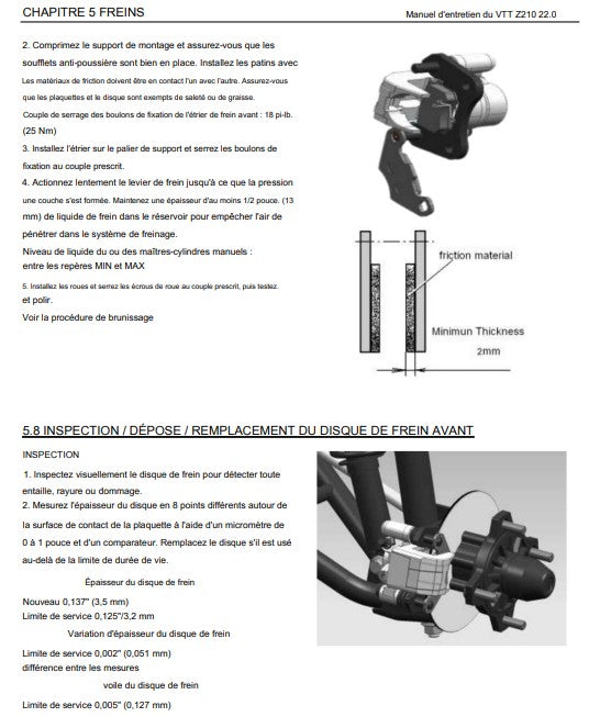 manuel d'atelier Linhai HY 200 2022 français