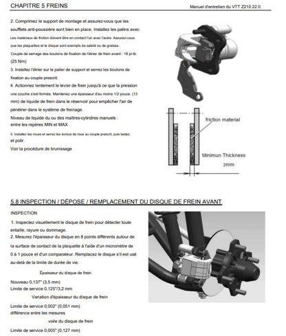 manuel d'atelier Linhai HY 200 2022 français