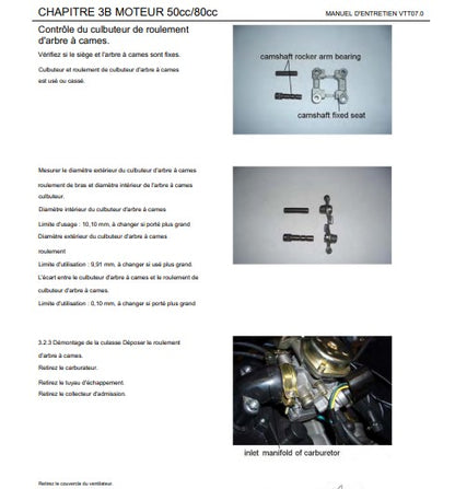 Manuels d'atelier quads Linhai Hytrack 50 80 150 200 160 300 en français { {{ Docautomoto }}