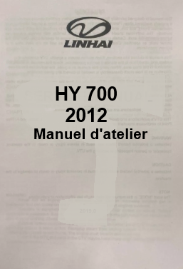 Manuel d'atelier Linhai Hytrack 700 2012 français { {{ Docautomoto }}